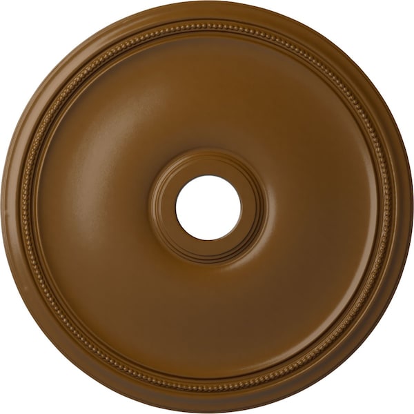 Ekena Millwork Theia Ceiling Medallion (Fits Canopies up to 6 3/4"), 24"OD x 3 5/8"ID x 1 3/4"P, Smokey Topaz CM24THSTF - main